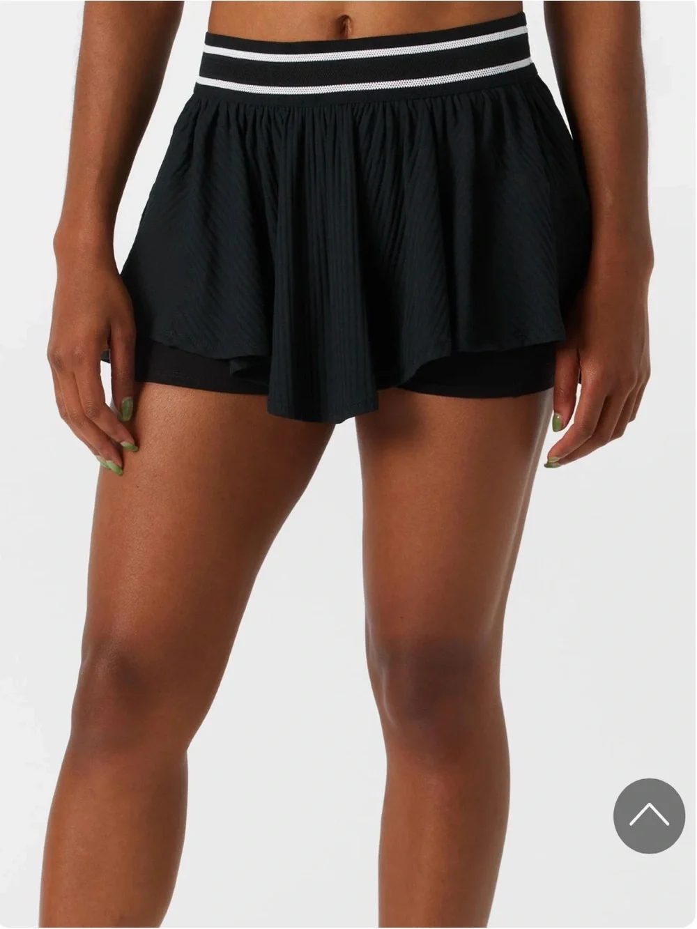 Free People Sultry Skort with Striped Waistband